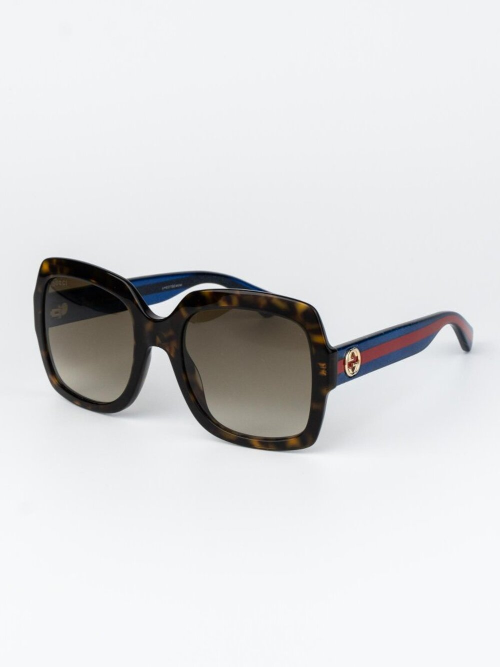 Gucci Women Sunglasses Havana Brown Gradient Square GG0036S 004 NEW AUTHENTIC - Picture 1 of 10